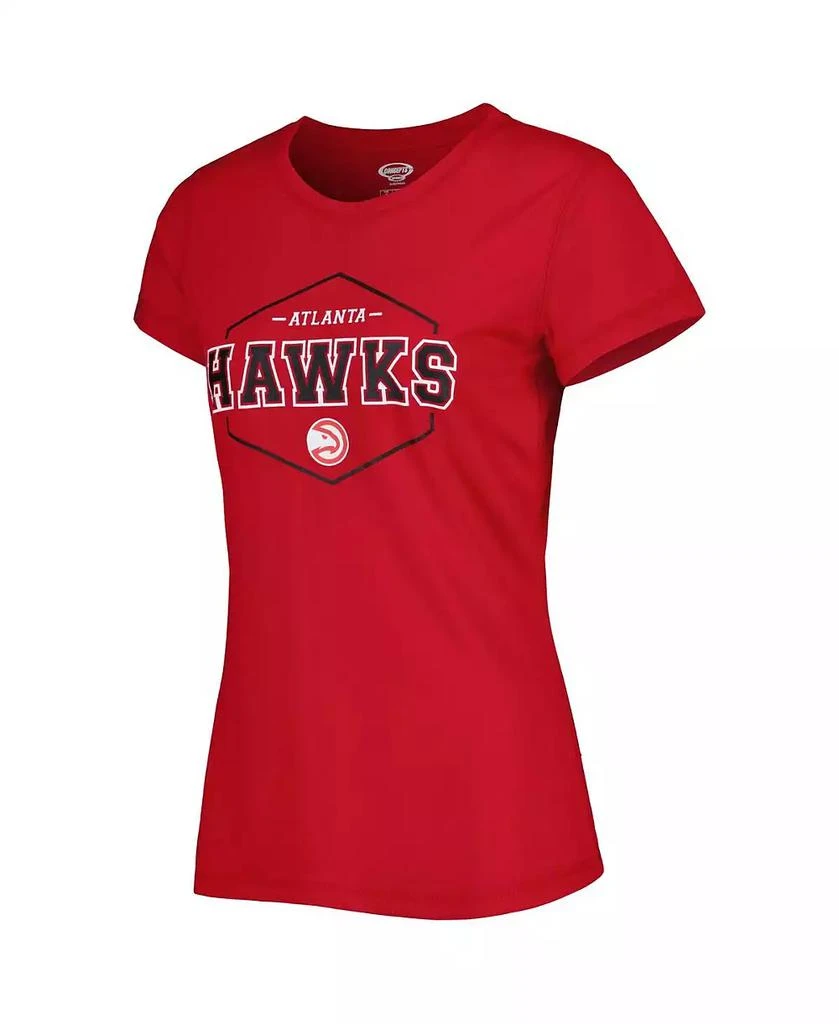 Concepts Sport Women's Red, Black Atlanta Hawks Badge T-shirt and Pajama Pants Sleep Set 4