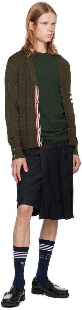 Thom Browne Green 4-Bar T-Shirt 4