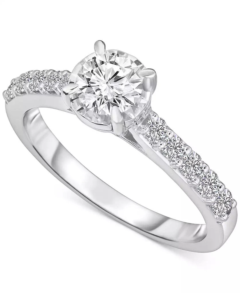 TruMiracle TruMiracle® Diamond Solitaire Plus Engagement Ring (1 ct. t.w.) in 14k White Gold 1