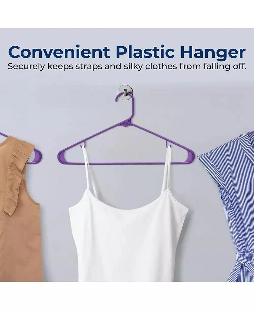 SereneLife Plastic Hanger Set with 150 Non-Slip Ultra-Thin Space-Saving Closet Organizers 6