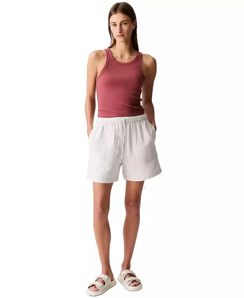 Calvin Klein Women's Double Gauze Pull-On Shorts 1