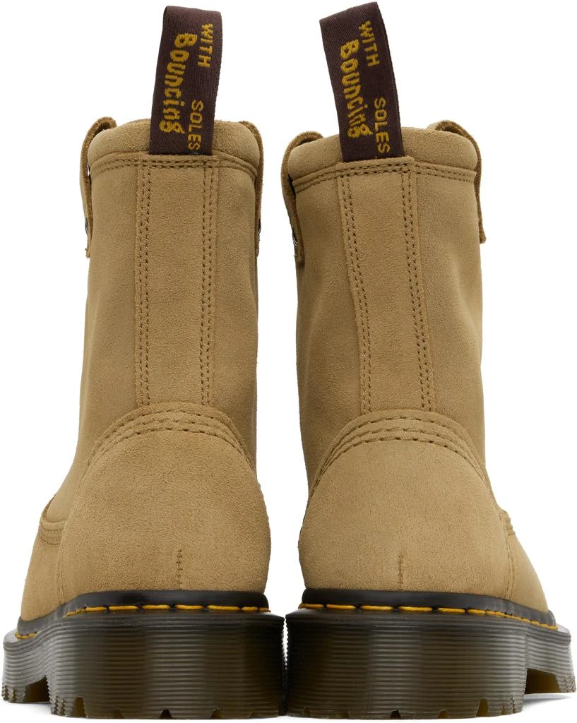 Dr. Martens Tan Anistone Lo Suede Biker Boots 2