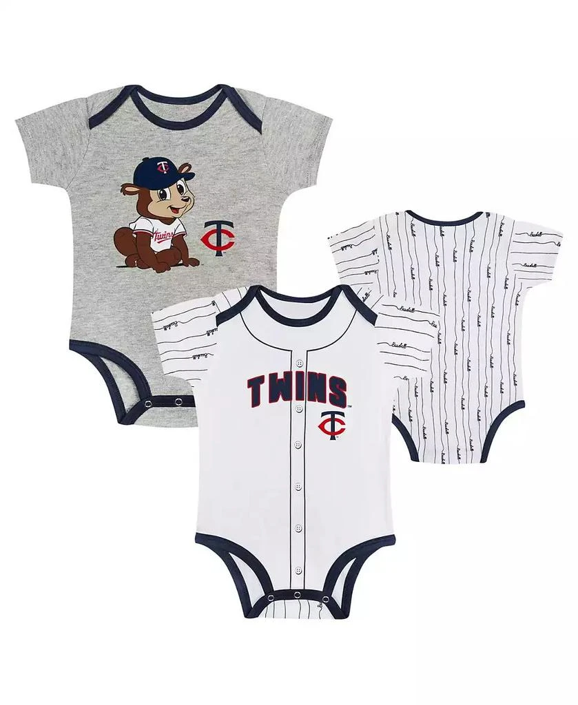 Outerstuff Big Boys and Girls Minnesota Twins Play Ball 2-Pack Bodysuit Set