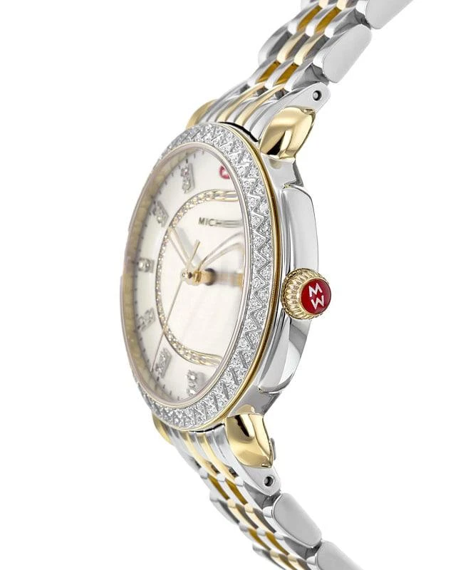 Michele Michele Sidney Classic Two-Tone Diamond Watch Women's Watch MWW30B000002 3