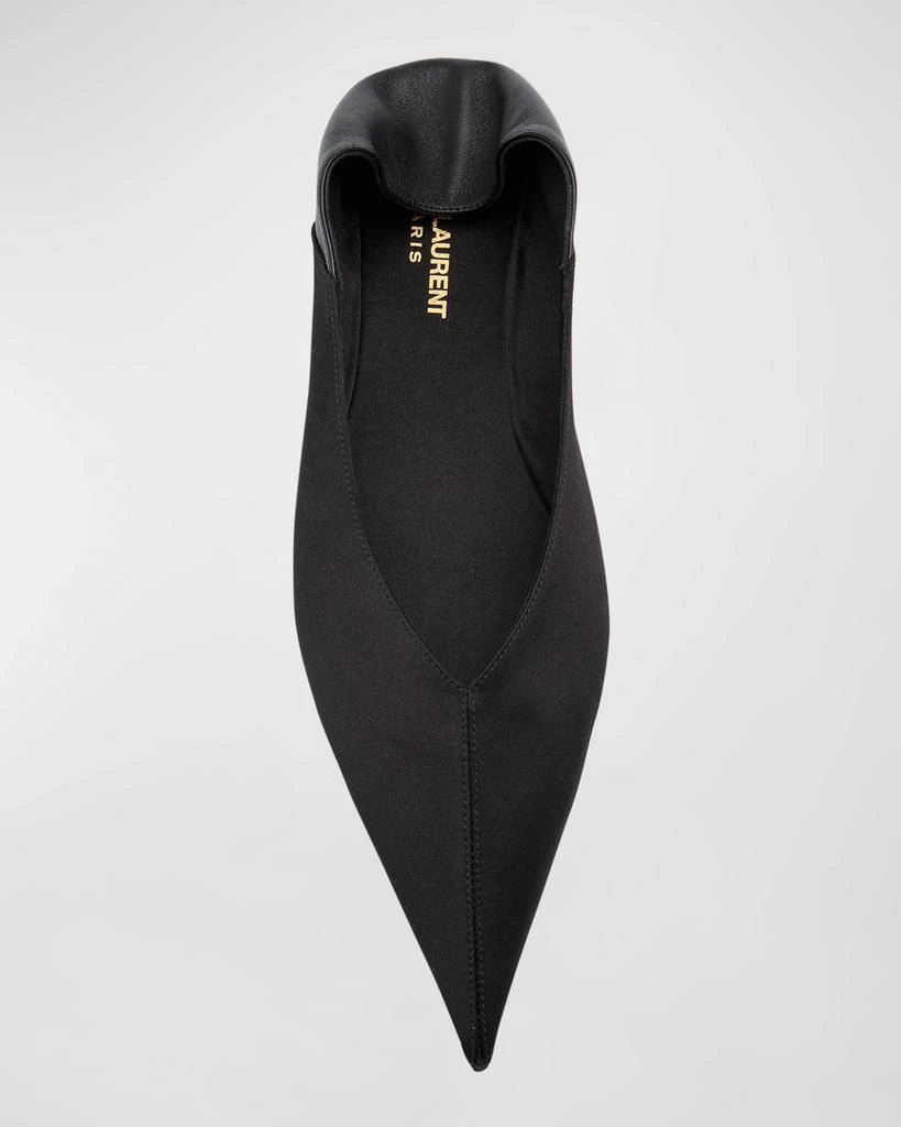 Yves Saint Laurent Carolyn Leather Slide Ballerina Flats 6