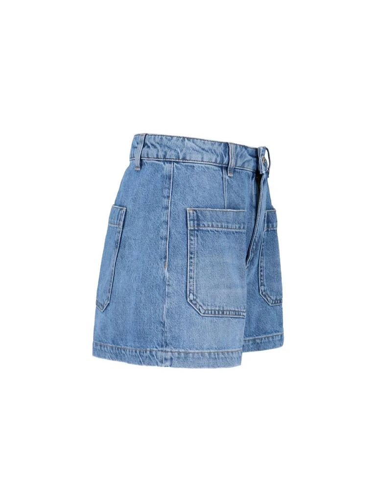 The Seafarer The Seafarer Patch-Pocket Denim Shorts 3