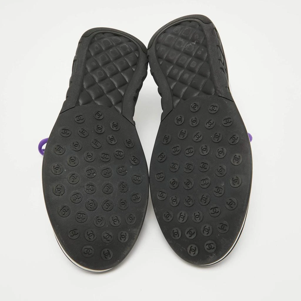 Chanel Chanel Purple/White Mesh Interlocking CC Logo Sneakers Size 40.5 6