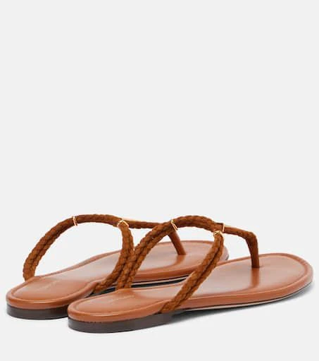 Tom Ford Braided leather thong sandals 2