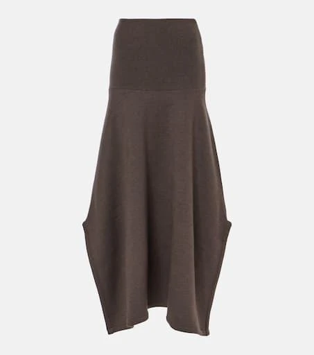 Lemaire Wool and cotton midi skirt 1