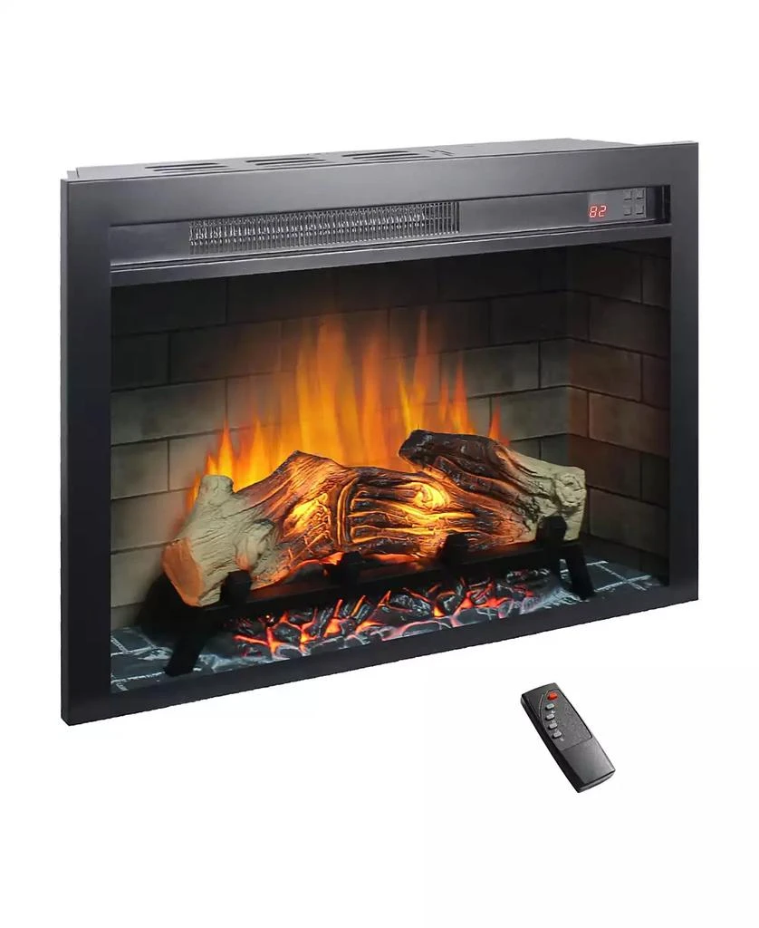 Flynama 28 inch Electric Fireplace Insert, multicolored flames 3