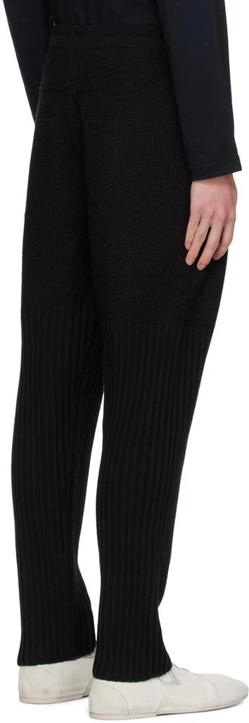 Homme Plissé Issey Miyake Black Rustic Knit Sweatpants 3
