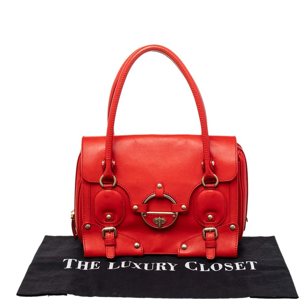 Versace Versace Red Leather Studded Tote 9