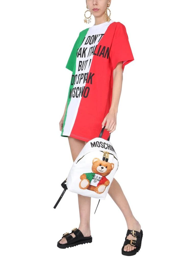 Moschino Moschino Italian Slogan Print T-Shirt Dress 5