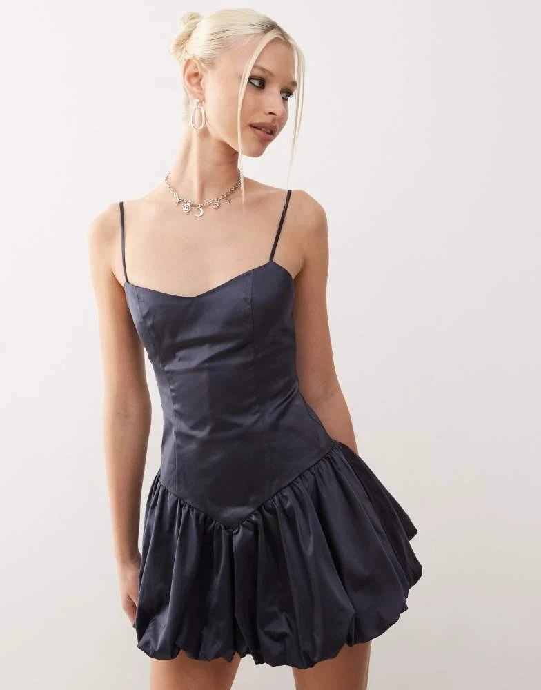 Lioness satin corset detail puffball mini dress in navy  On Sale Now with  Up to 70% Off | Discover Exclusive Deals & Savings at BeyondStyle   Authentic Lioness Home|women with Limited-Time