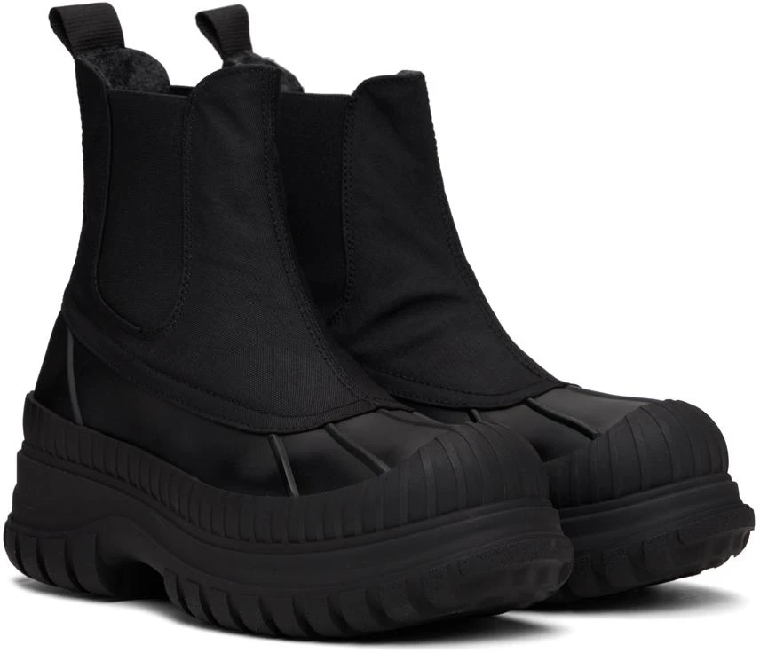 Ganni Black Outdoor Chelsea Boots 4