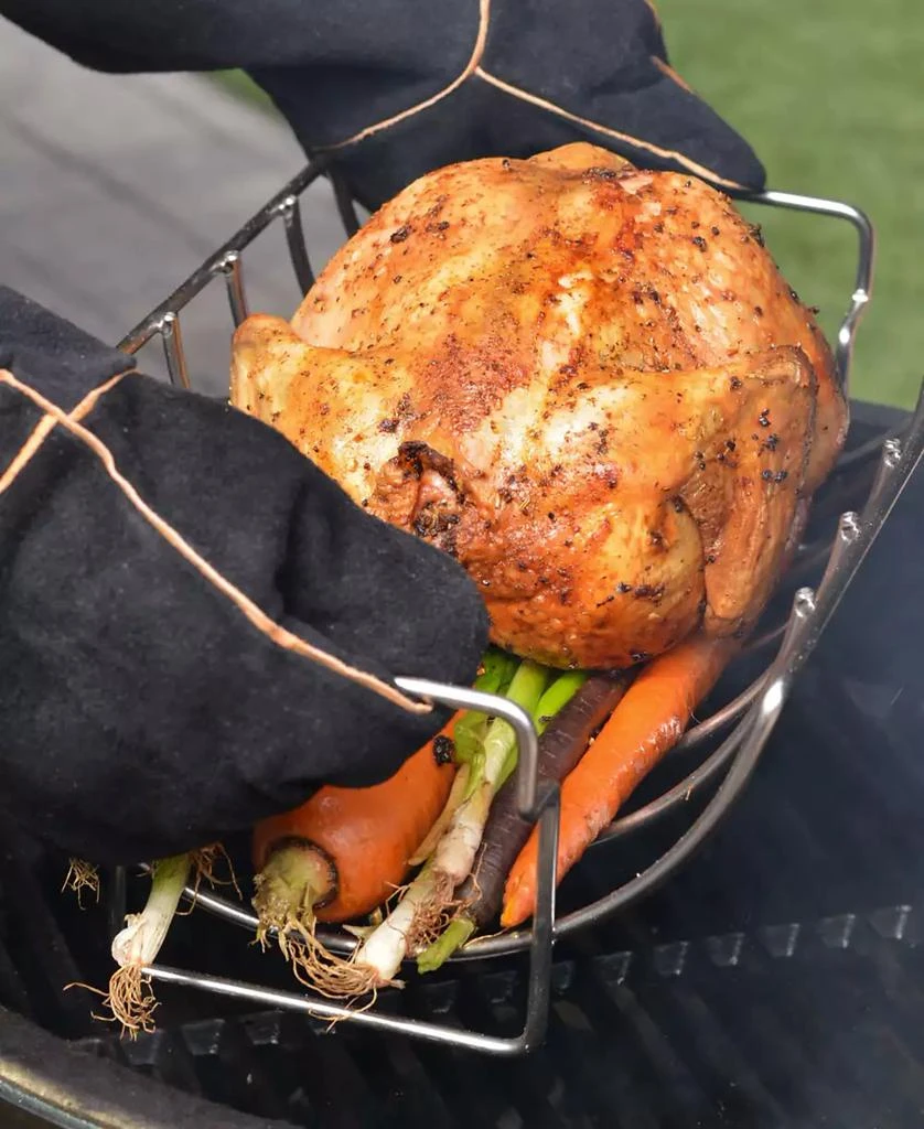 RSVP International Endurance Stainless Steel Reversible Rib and Roast Rack, 15" x 5" 3