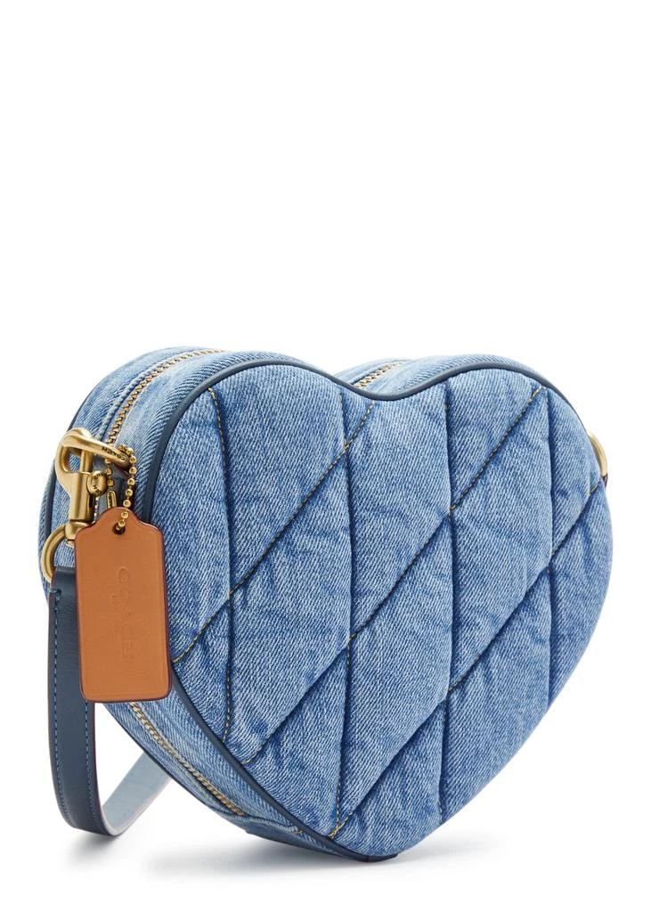 Coach Heart quilted denim cross-body bag  2