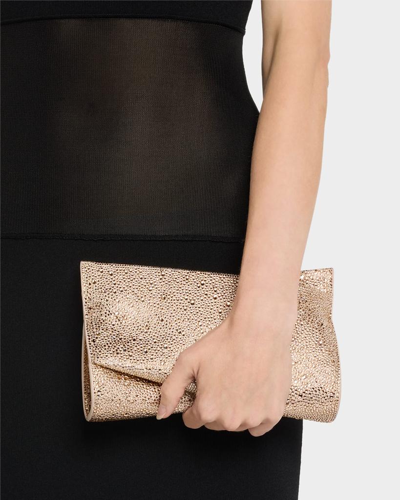 Christian Louboutin Loubitwist Small Clutch in Strass Suede