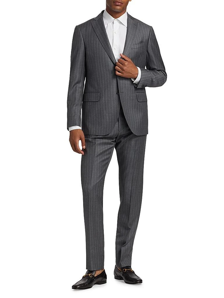 Saks Fifth Avenue COLLECTION Pinstriped Wool Single-Breasted Suit 3