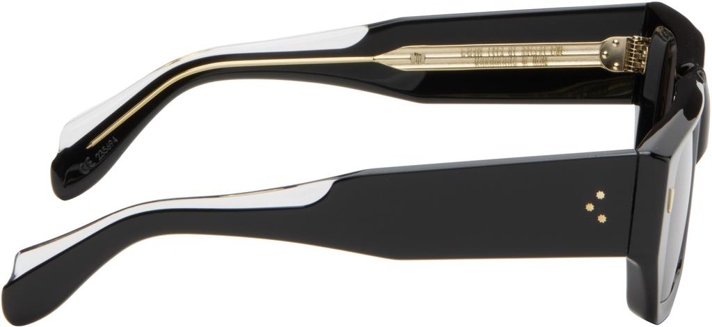 Cutler and Gross Black 1413 Rectangle Sunglasses
