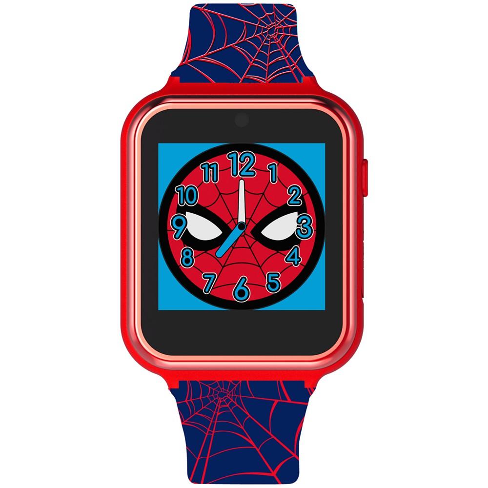 Accutime Kid's Spiderman Black Silicone Strap Smart Watch 46x41mm