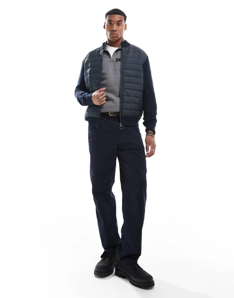 Barbour Barbour essential carn baffle zip through knitted jumper 1
