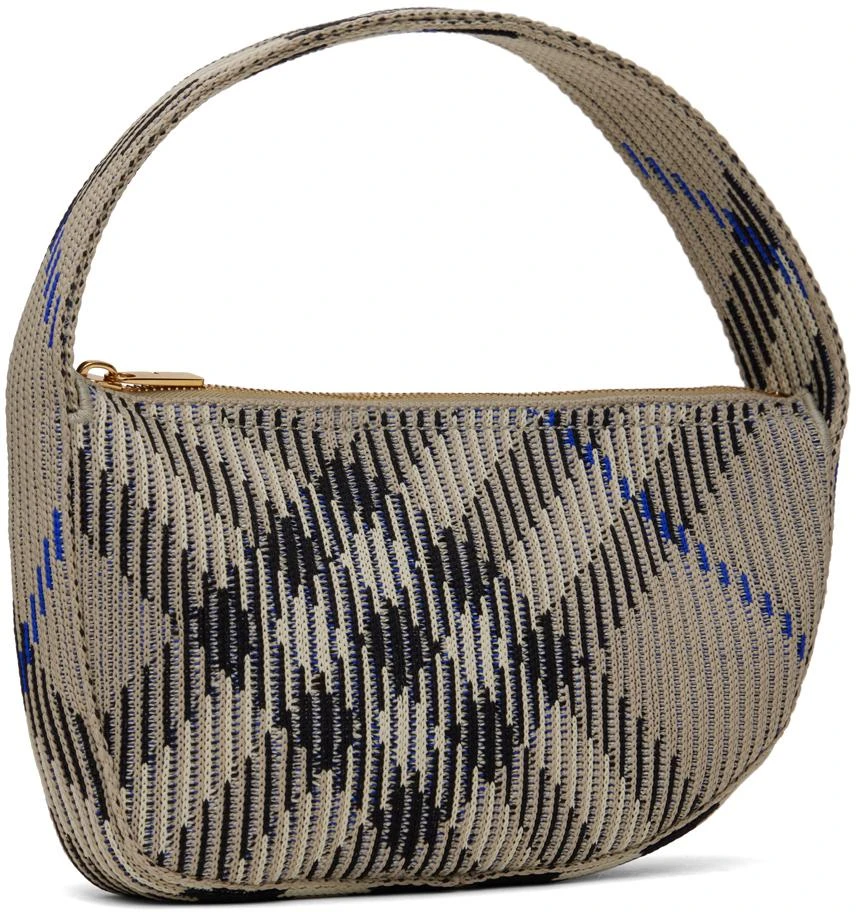Burberry Off-White Check Mini Knitted Bag 2