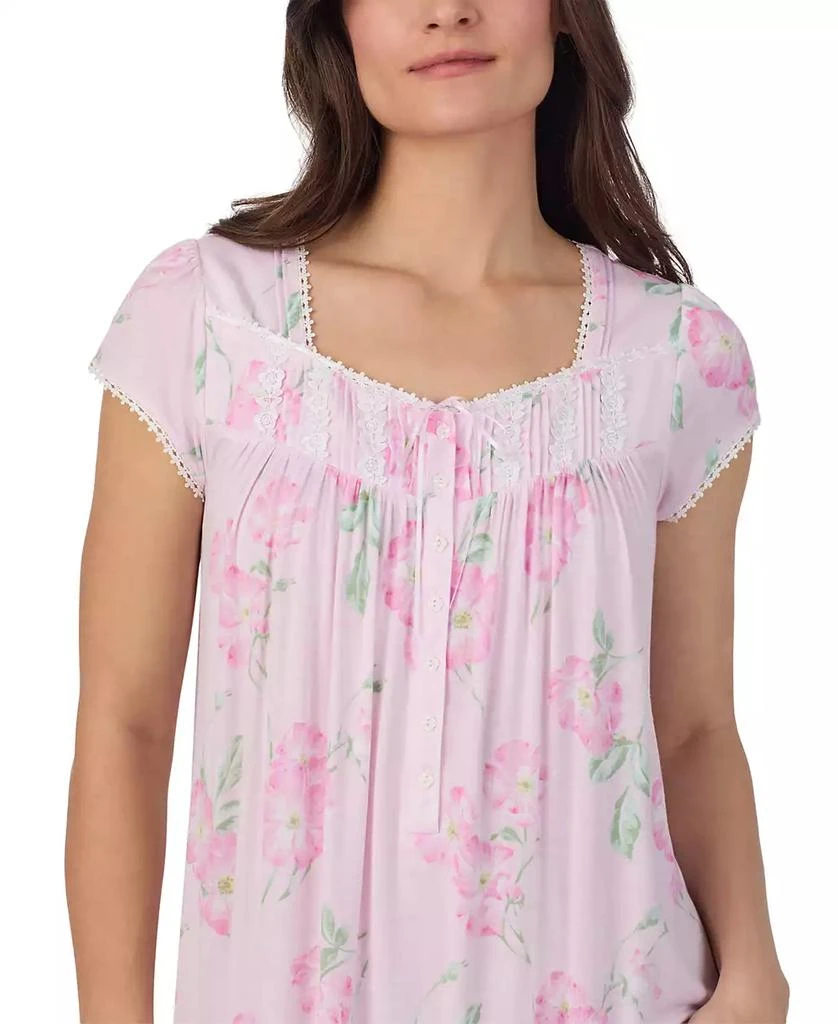 Eileen West Women's Cap-Sleeve Floral Waltz Nightgown 4