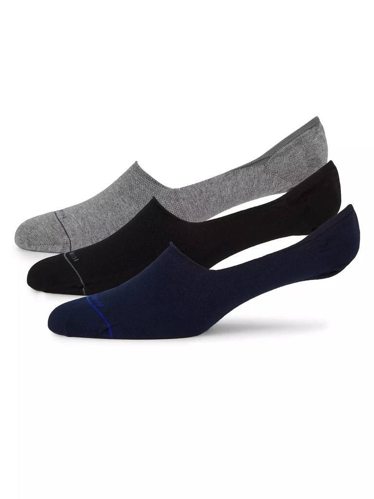 Marcoliani Invisible Touch 3-Pair No-Show Sock Set 1