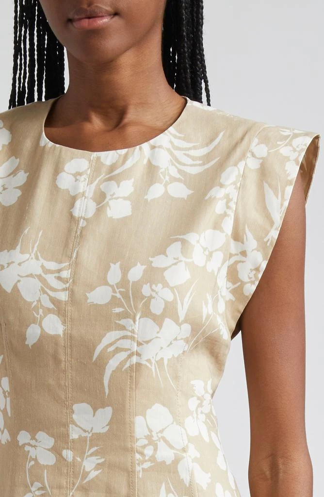 chinese dress ladies Rosedale Linen Dress in Navy