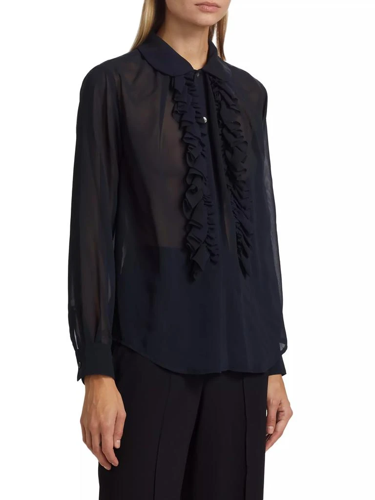 Comme des Garcons Sheer Ruffle Blouse 4