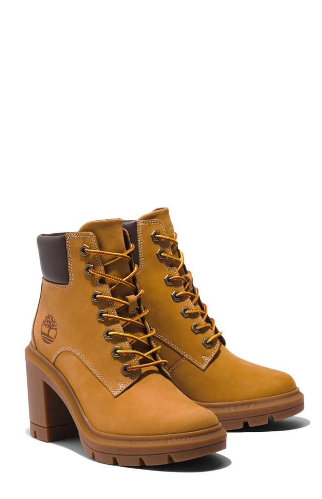 Timberland Women's Wheat Allington Heights Mid Lace-Up Boots 4