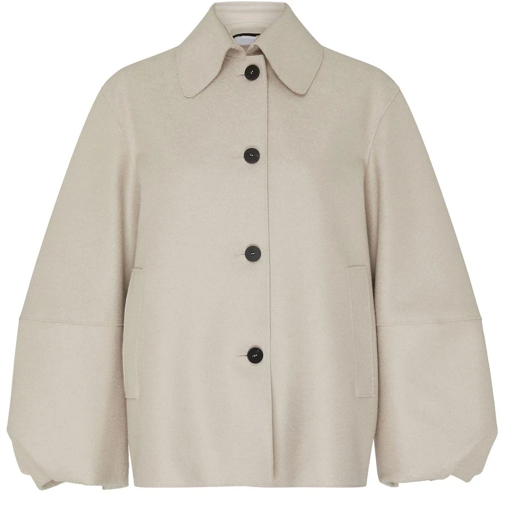Harris Wharf London Puff sleeves jacket pressed wool 2