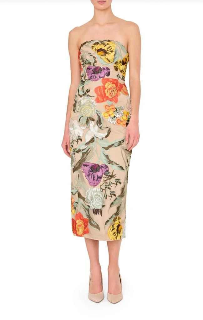 Shop Milly - Shiloh Floral-embroidered Sheath Dress on Sale at BeyondStyle  – Get 30% Off Milly