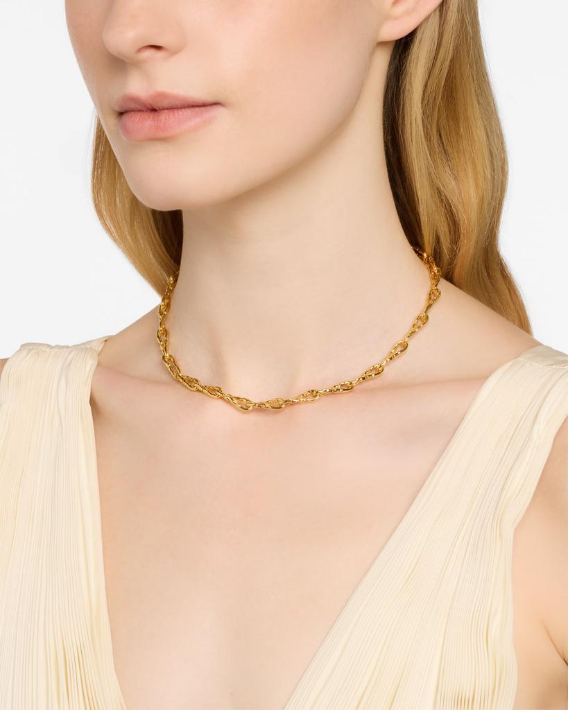 Alexis Bittar Brut Gold Twisted Link Necklace, 16"L