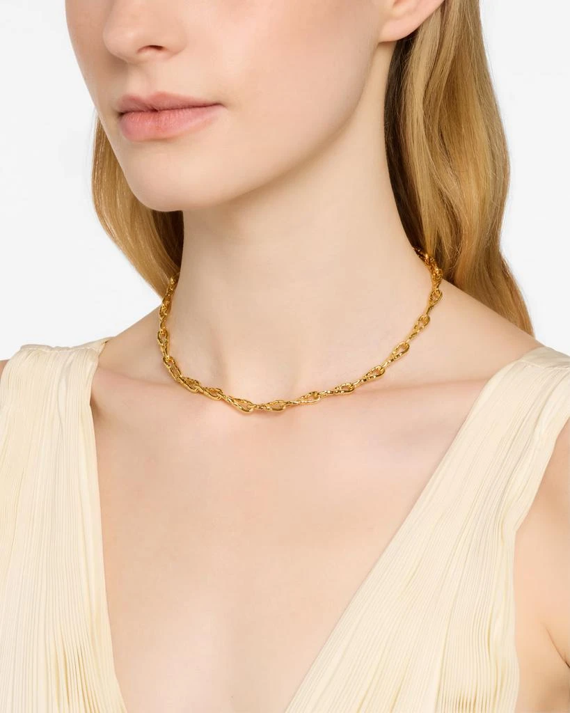 Alexis Bittar Brut Gold Twisted Link Necklace, 16"L 2