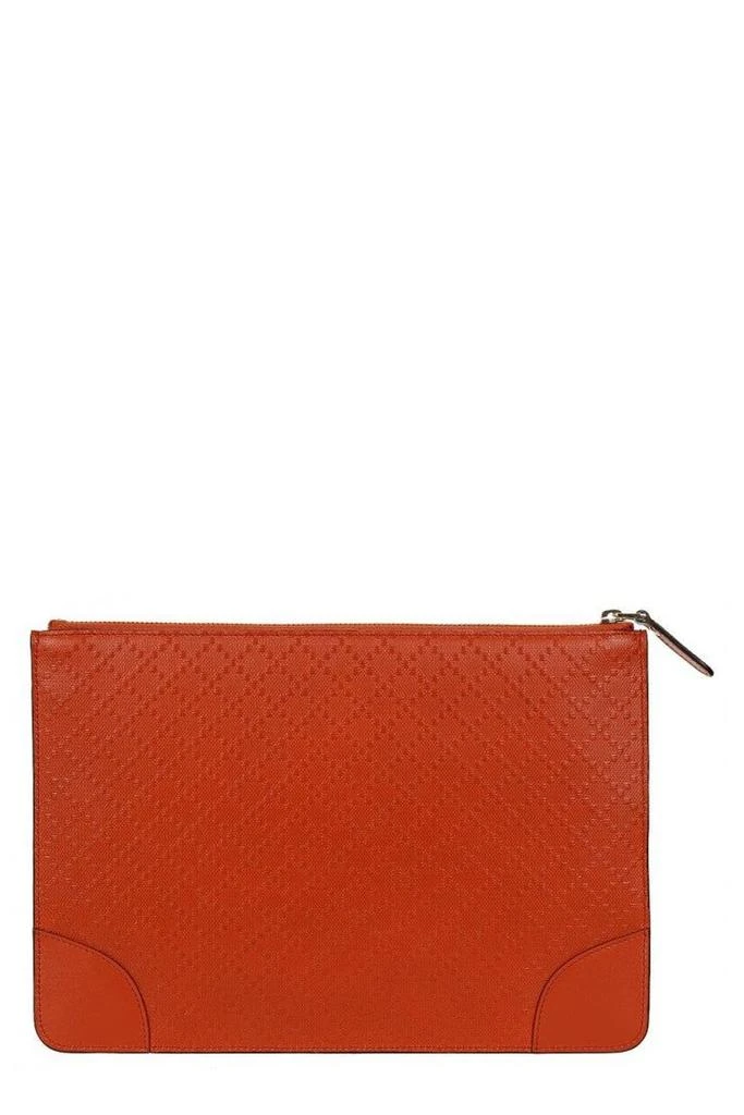 Gucci Gucci Logo Patch Zip-Up Pouch 2