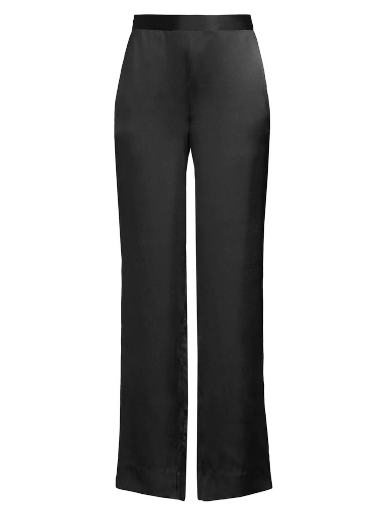 Josie Key Essentials Silk Wide-Leg Lounge Pants