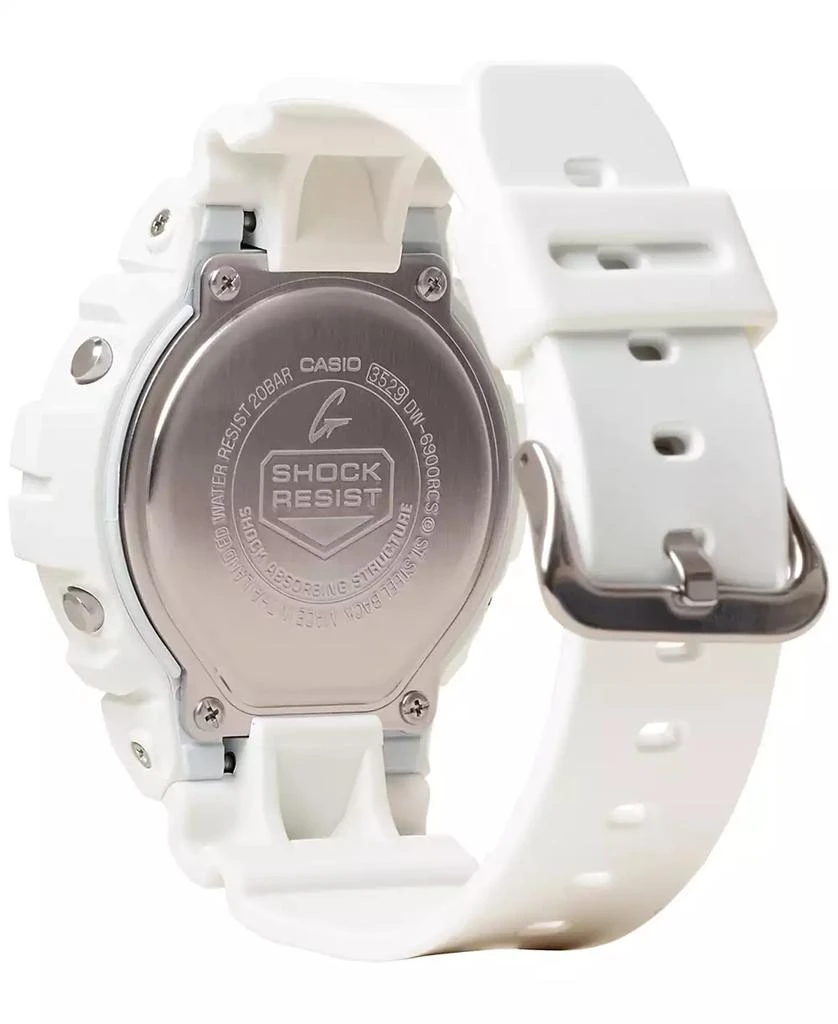 G-Shock Men's Digital White Resin Strap Watch 50mm, DW6900RCS-7 3