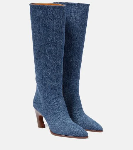Chloé Oli denim knee-high boots 1