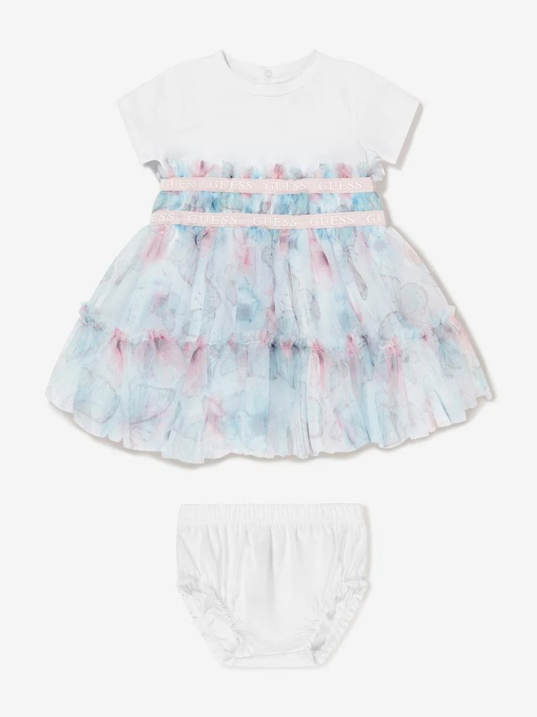 GUESS Guess Baby Girls Butterfly Collage Dress in Blue