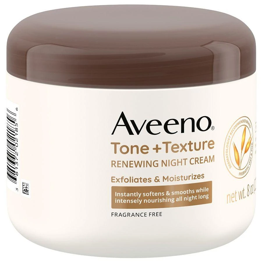 Aveeno Tone + Texture Renewing Body Night Cream, Sensitive Skin 6