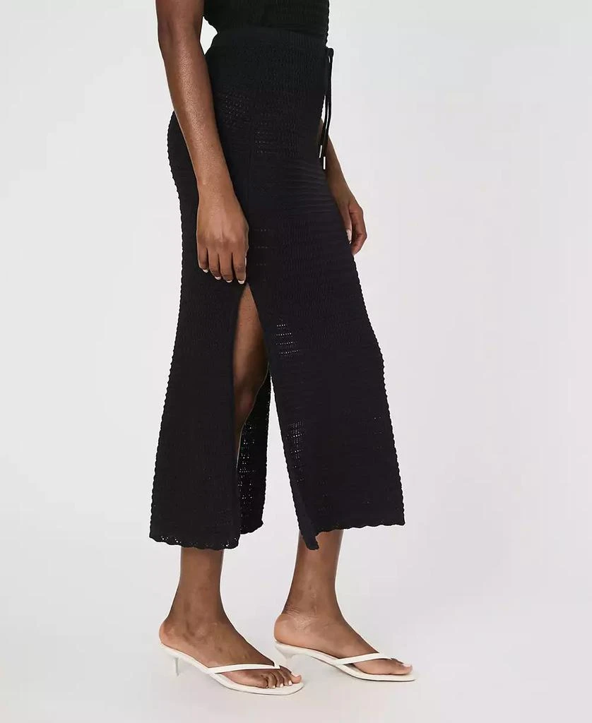 French Connection Women's Nellis Cotton Side-Slit Skirt 3