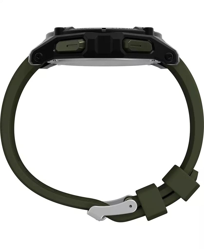 Timex Men's Chronograph Green Silicone Watch, 49mm