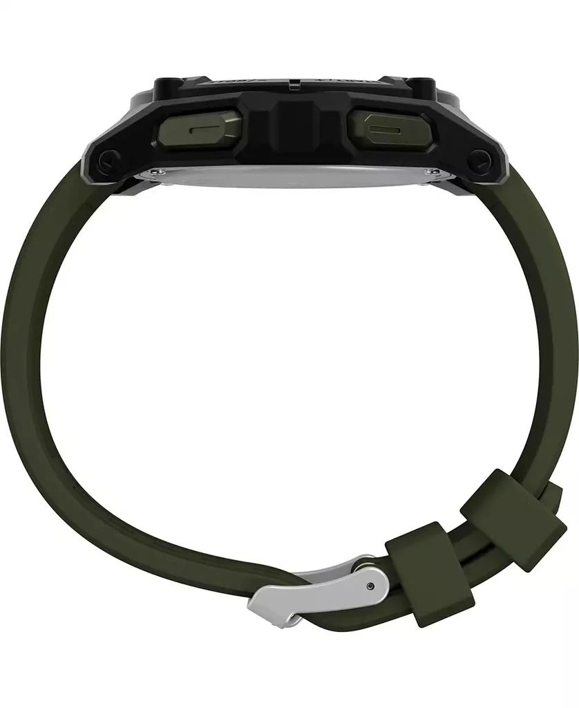 Timex Men's Chronograph Green Silicone Watch, 49mm 2