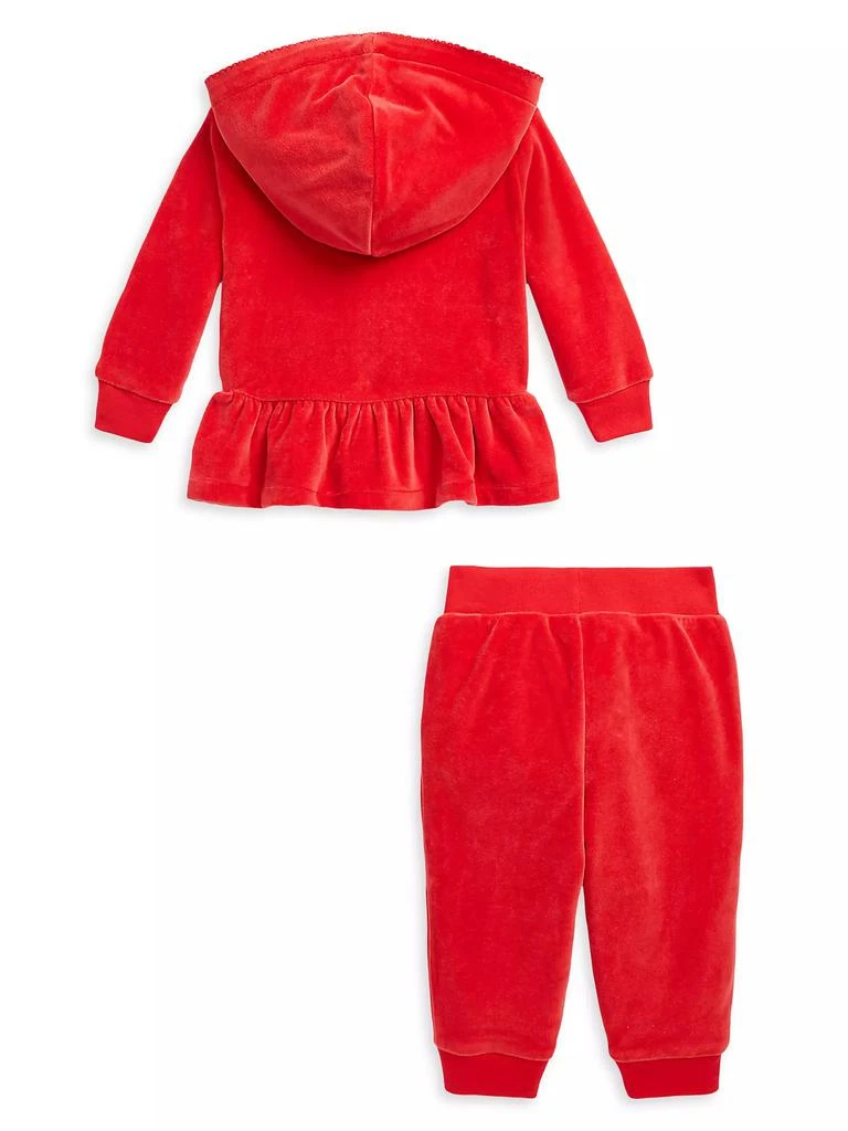 Ralph Lauren Baby Girl's Velour Sweatsuit 2
