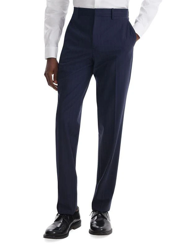 Theory Mayer Pinstriped Wool-Blend Suit Pants 1