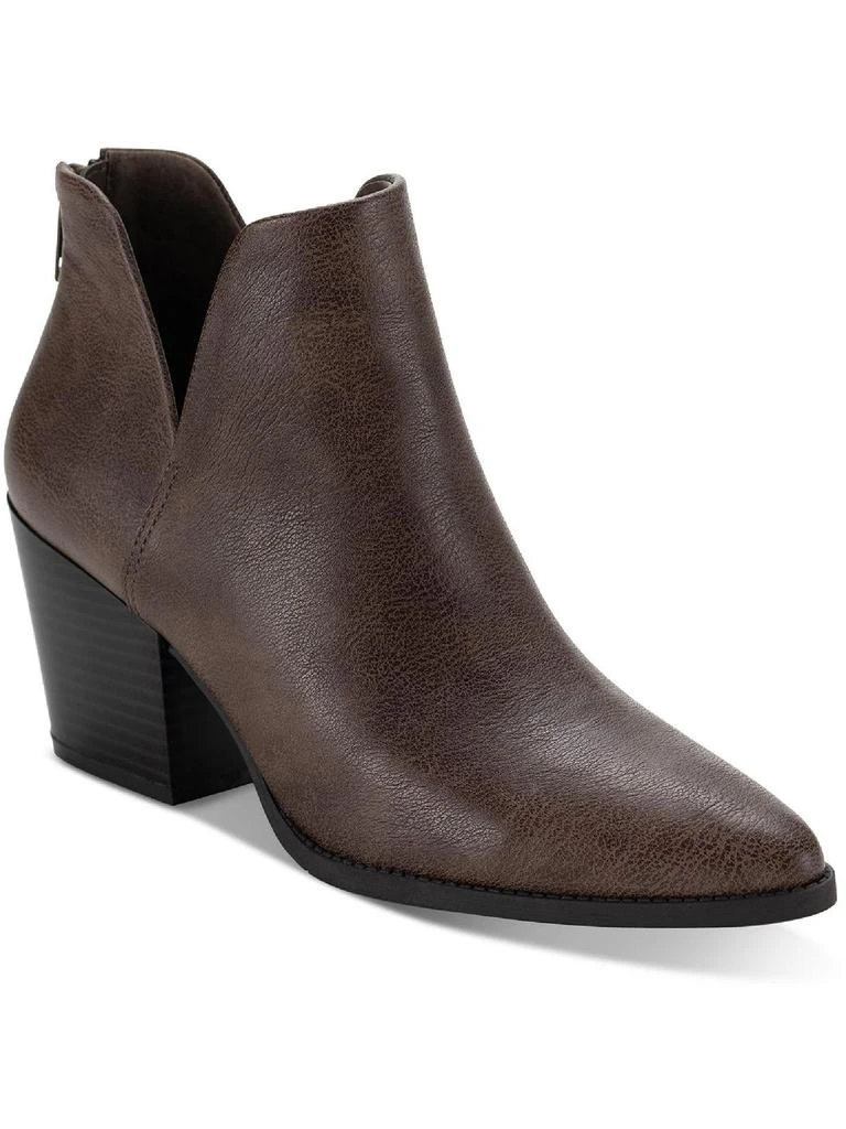 Sun + Stone Eliza Womens Faux Leather Almond Toe Ankle Boots 1