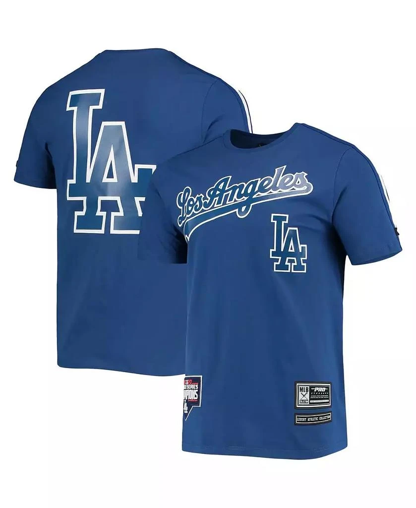 Pro Standard Men's Royal Los Angeles Dodgers Taping T-shirt 1