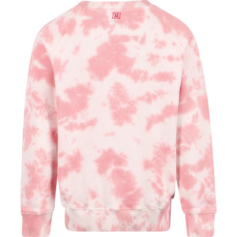 Munster Tie dye sweatshirt in pink and white